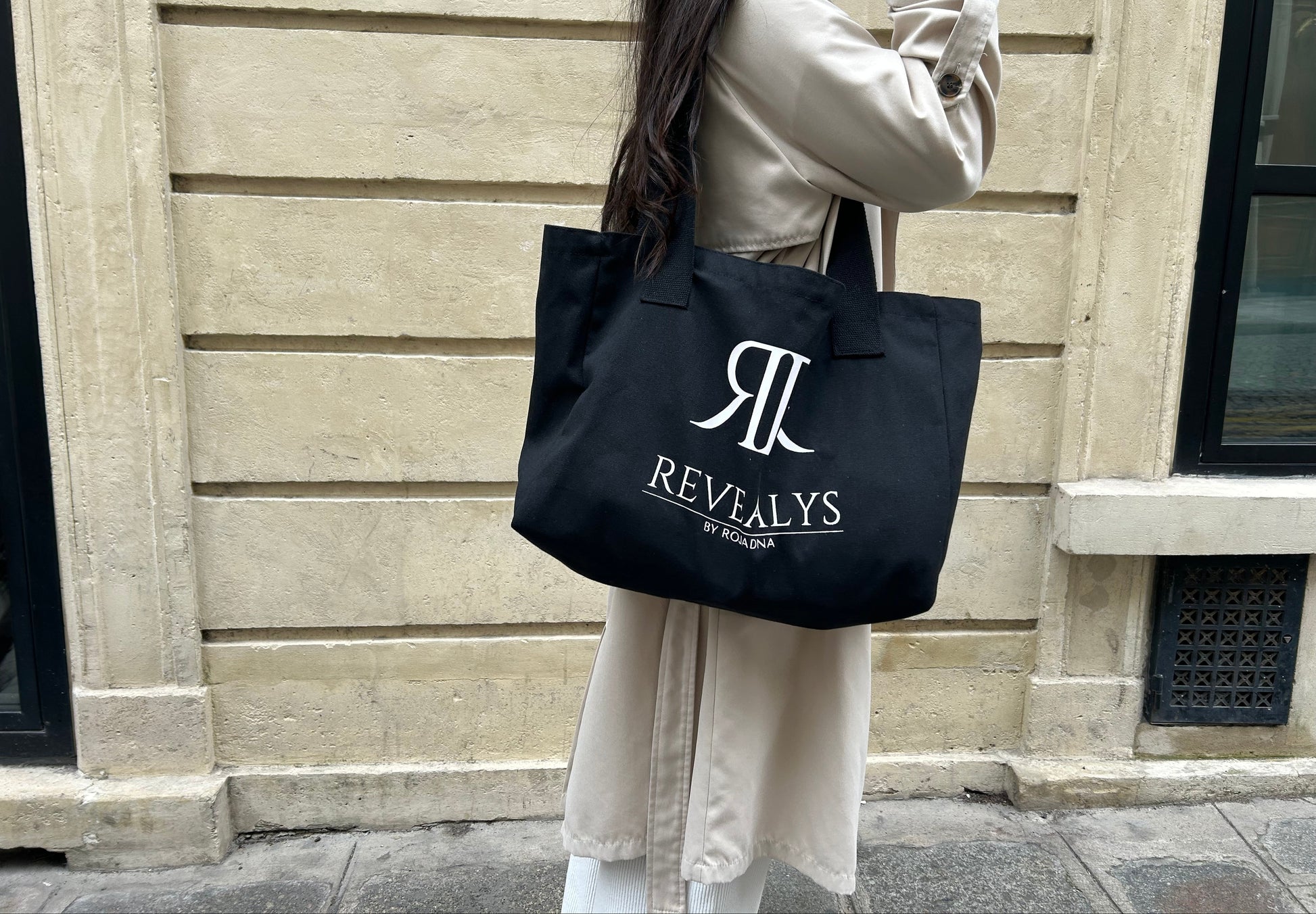 Tote bag noir Revealys