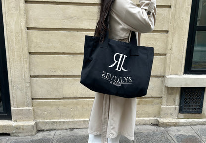 Tote bag noir Revealys